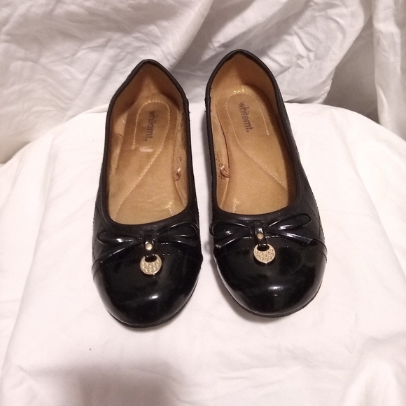 White Mt Sparkly Bows Ballet Flats - Picture 1 of 10